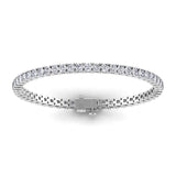 Bracelets 6" / White Gold / 14K 14K & 18K Gold Diamond Large Tennis Bracelet 4.8 ct, 4-prong setting, Lab Grown