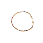 Bracelets 6" / Yellow Gold Small 14K Gold Rainbow Tennis Bracelet