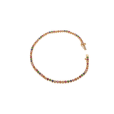 Bracelets 6" / Yellow Gold Small 14K Gold Rainbow Tennis Bracelet