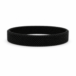 Bracelets 7.5" / Black Material Stretch Bracelet in All Colors
