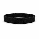 Bracelets 7.5" / Black Material Stretch Bracelet in All Colors