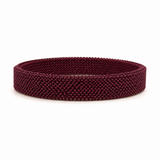 Bracelets 7.5" / Burgundy Material Stretch Bracelet in All Colors