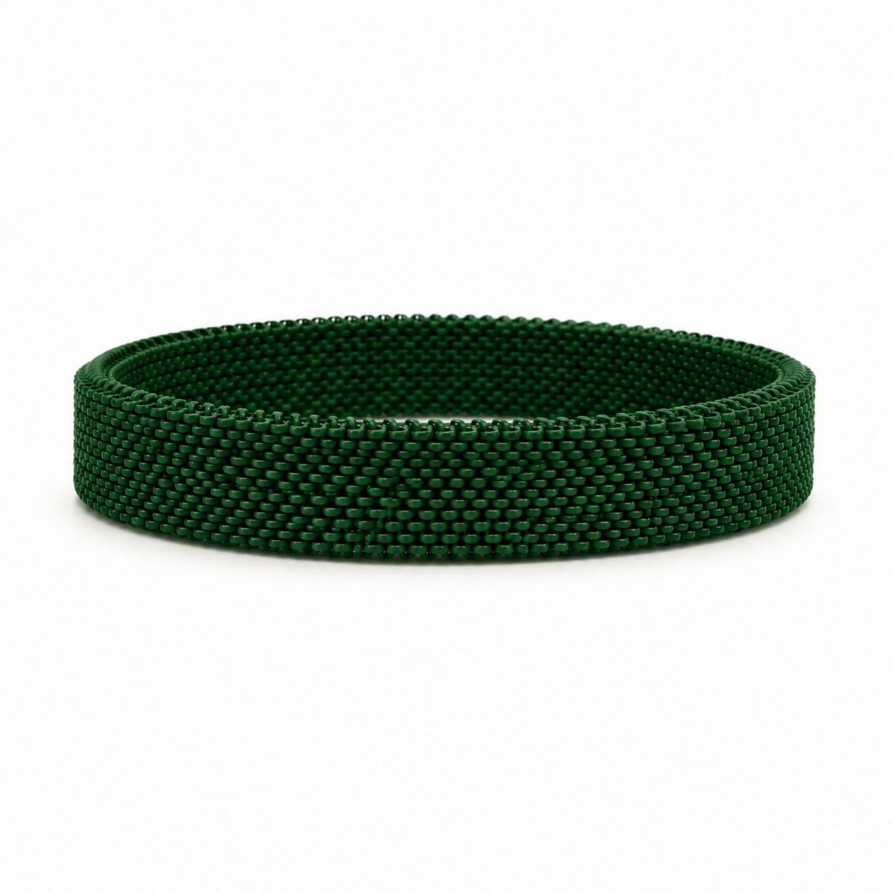 Bracelets 7.5" / Green Material Stretch Bracelet in All Colors