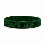 Bracelets 7.5" / Green Material Stretch Bracelet in All Colors