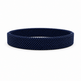 Bracelets 7.5" / Navy Material Stretch Bracelet in All Colors