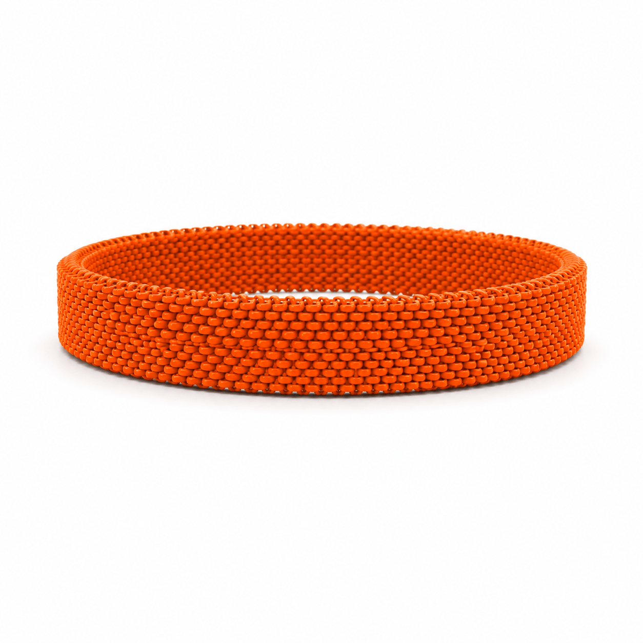 Bracelets 7.5" / Orange Material Stretch Bracelet in All Colors