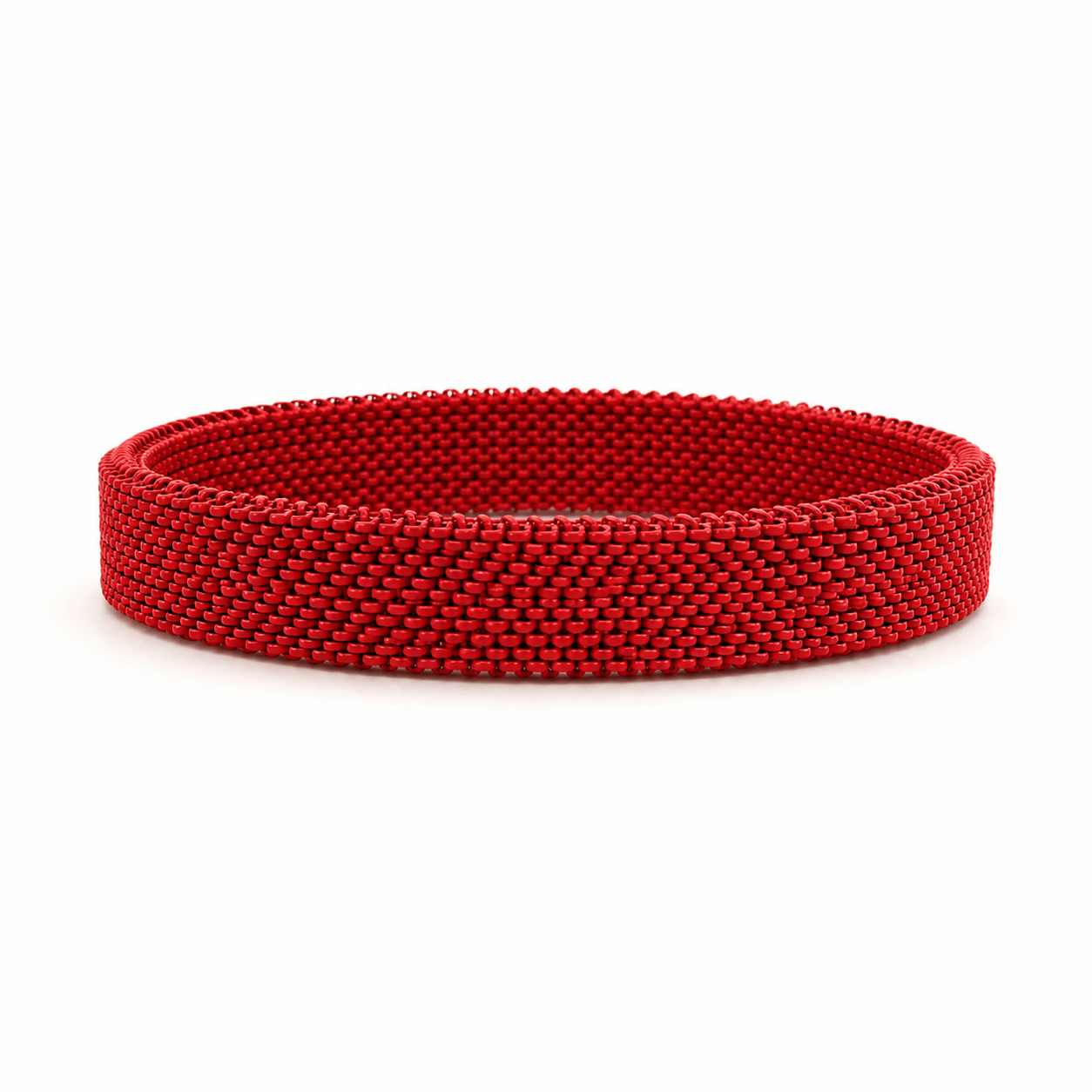 Bracelets 7.5" / Red Material Stretch Bracelet in All Colors