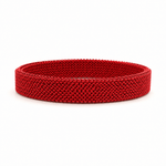 Bracelets 7.5" / Red Material Stretch Bracelet in All Colors