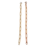 Bracelets Large 14K Gold Paper Clip Link Bracelet