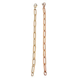 Bracelets Large 14K Gold Paper Clip Link Bracelet