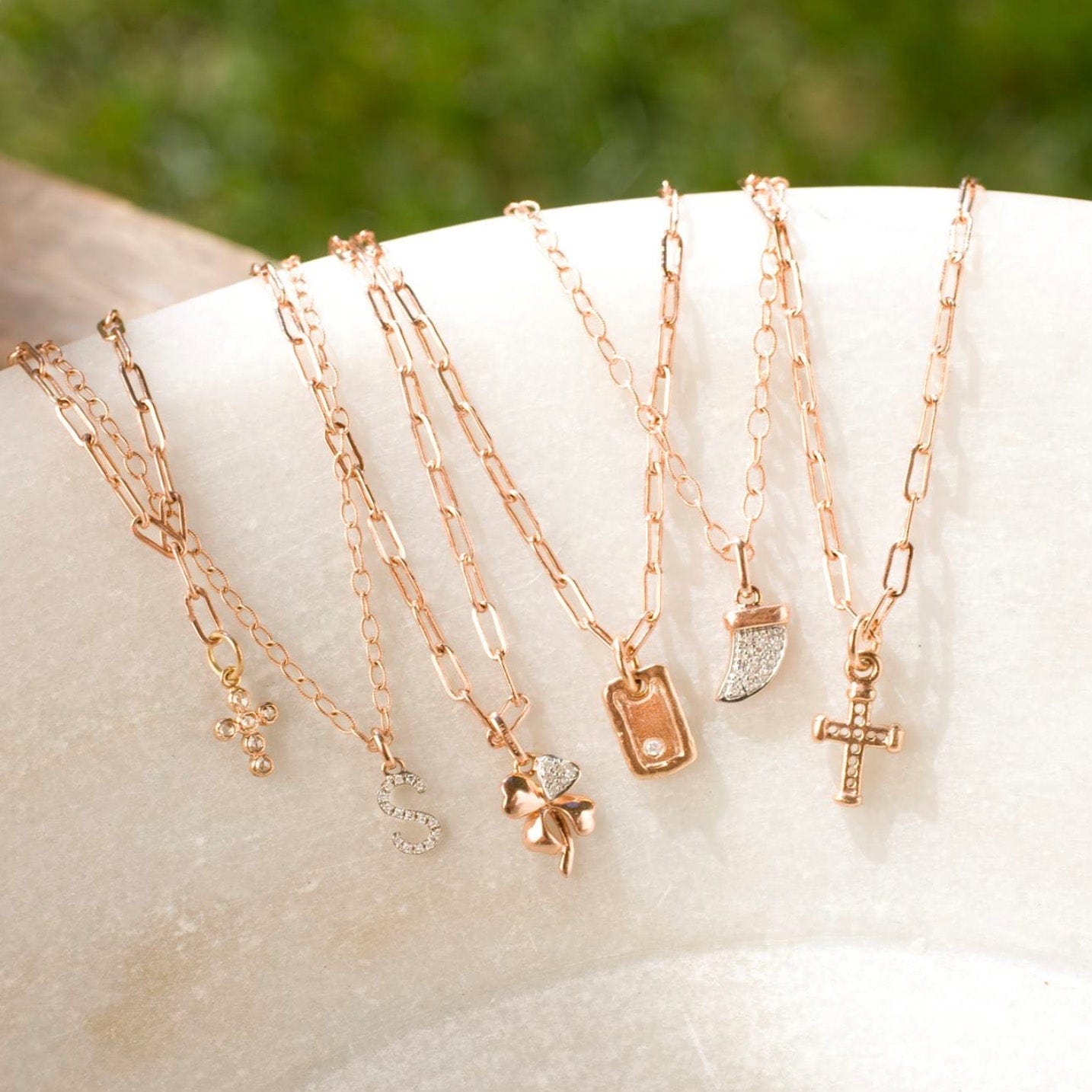 Bracelets Small 14K Gold Paper Clip Link Bracelet, no clasp
