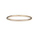 Bracelets small 6"-6.75" / Rose Gold 14K & 18K Gold and Micro-Pave ID Stretch Bracelet