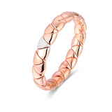 Bracelets XS:  45mm / Rose Gold / 1 18K Gold Over Ceramic and Diamond Triangle Stretch Bracelet