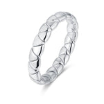 Bracelets XS:  45mm / White Gold / 1 18K Gold Over Ceramic and Diamond Triangle Stretch Bracelet