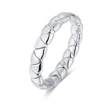 Bracelets XS:  45mm / White Gold / 1 18K Gold Over Ceramic and Diamond Triangle Stretch Bracelet