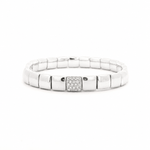 Bracelets XS:  45mm / White Gold / 7 Carats Natural MIned Diamonds TW 18K Gold And Pave Diamond Milano Stretch Bracelet