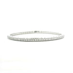 Bracelets XS:  45mm / Yellow Gold / 2.07-2.79 Carats Diamonds TW 18K Stretch Round Diamond Mini Tennis Bracelet, 1.3  Carats, Natural Mined Diamonds