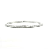 Bracelets XS:  45mm / Yellow Gold / 2.07-2.79 Carats Diamonds TW 18K Stretch Round Diamond Mini Tennis Bracelet, 1.3  Carats, Natural Mined Diamonds