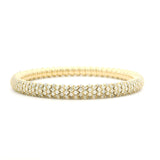 Bracelets XS:  45mm / Yellow Gold / 7 Carats Natural MIned Diamonds TW 14K & 18K Stretch Mesh DiamondTennis Bracelet