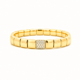 Bracelets XS:  45mm / Yellow Gold / 7 Carats Natural MIned Diamonds TW 18K Gold And Pave Diamond Milano Stretch Bracelet