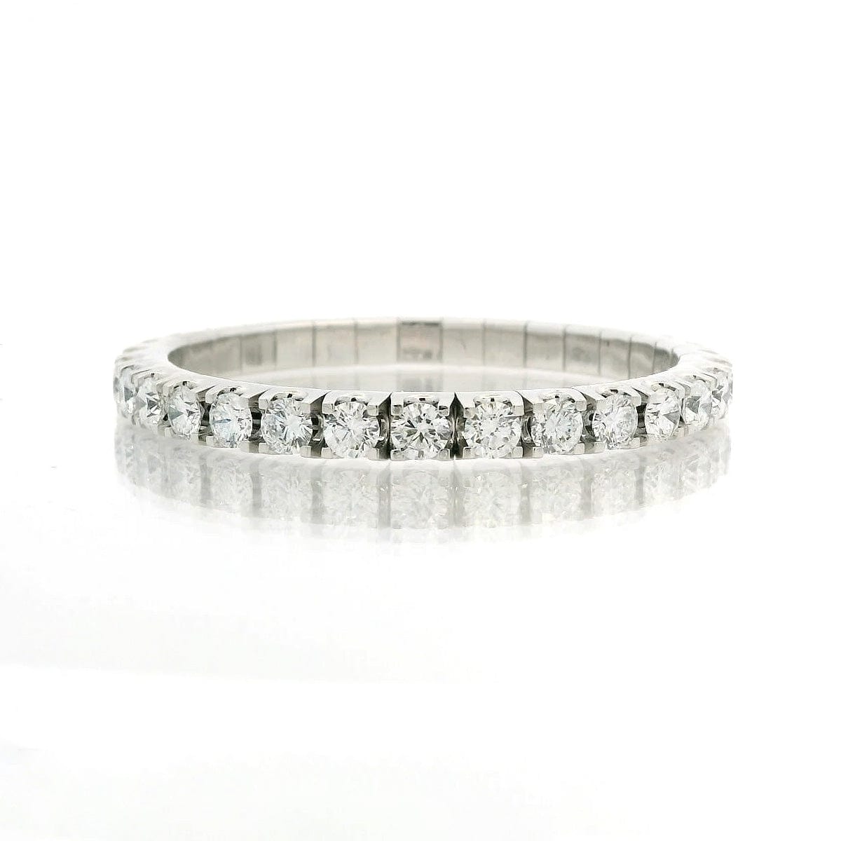 Bracelets XS:  45mm / Yellow Gold / 9.0-12.0 Carats Diamonds TW 18K Gold Stretch Round Diamond Tennis Bracelet, 12 plus Carats, Natural Mined DIamonds
