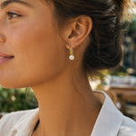 Charms & Pendants 14K Bezel Set Round Diamond Drop Earrings