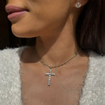 Charms & Pendants 14K Gold Flexible Diamond Cross, Lab Grown