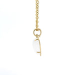 Charms & Pendants 14K Gold Moonstone and Micro-Pave Diamond Puffy Heart Charm, Large
