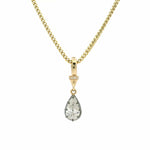 Charms & Pendants 14K Pear Diamond Georgian Charm