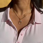 Charms & Pendants 18K Gold and Diamond Pickleball Charm, Medium