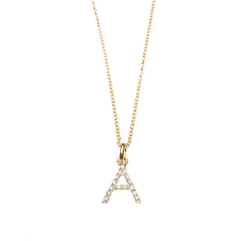 Charms & Pendants Gold & Diamond Initial Charm
