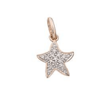 Charms & Pendants Rose Gold 14K Gold And Diamond Starfish Charm