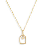 Charms & Pendants Rose Gold / Charm with 18K Gold Paperclip Chain 18K Gold Pickleball Charm, Medium