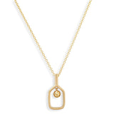 Charms & Pendants Rose Gold / Charm with 18K Gold Paperclip Chain 18K Gold Pickleball Charm, Medium