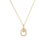 Charms & Pendants Rose Gold / Charm with 18K Gold Paperclip Chain 18K Gold Pickleball Charm, Small