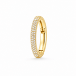 Charms & Pendants Rose Gold / Medium 12 mm 14K Gold Pave Diamond Carabiner Charm Enhancer/Connector Link (Copy)