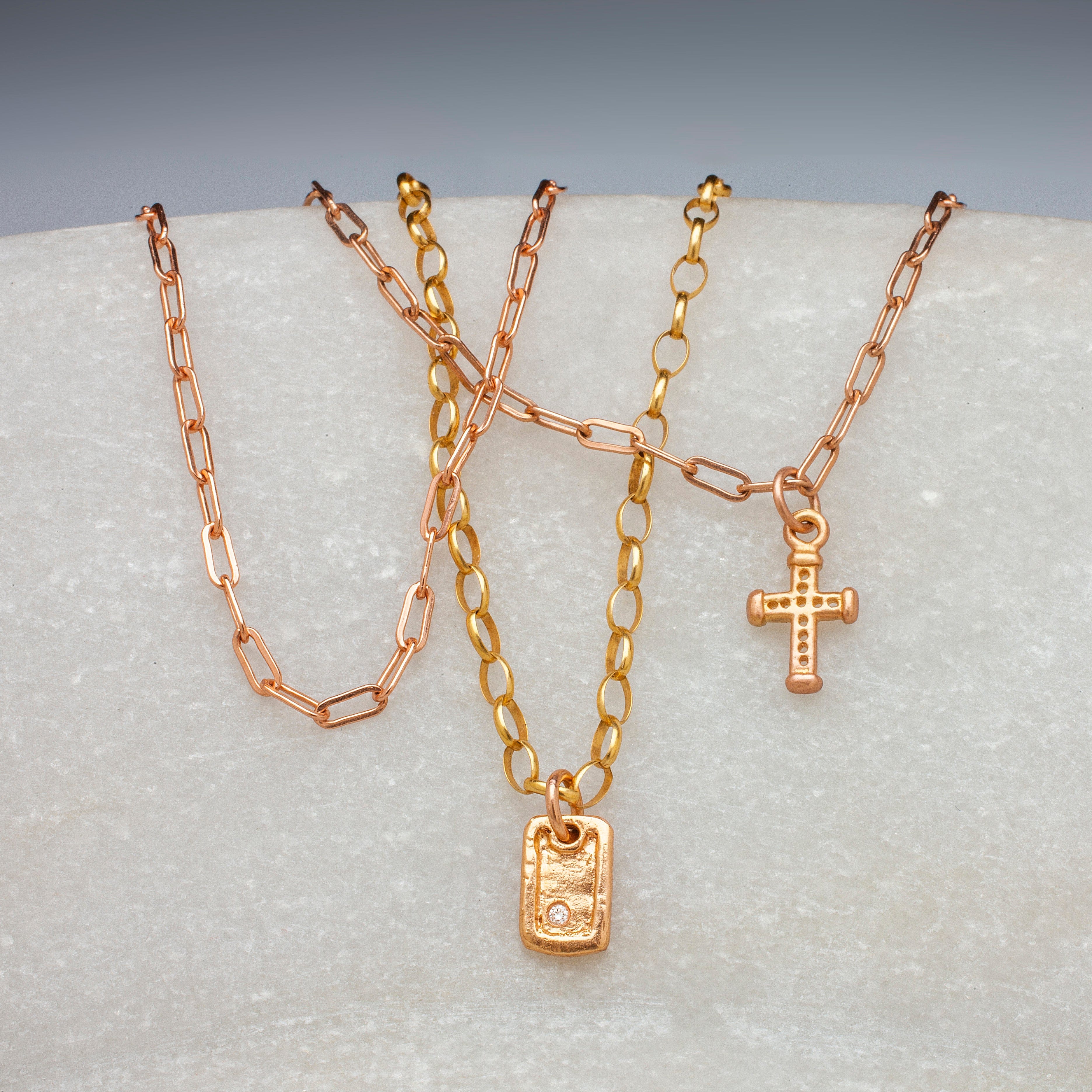 Charms & Pendants Signature Hand Crafted Solid Gold Cross