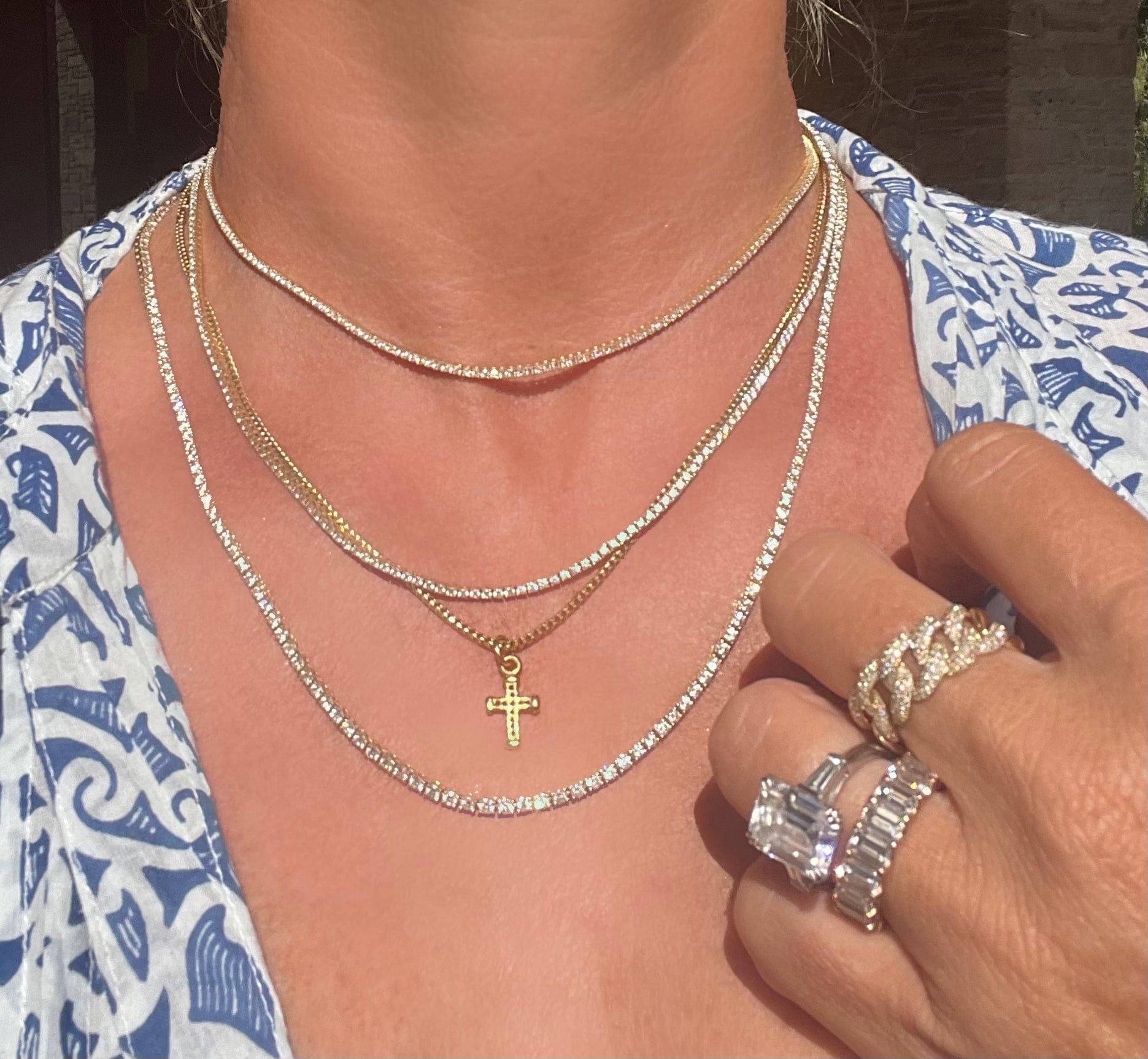 Charms & Pendants Signature Hand Crafted Solid Gold Cross