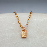 Charms & Pendants Solid Gold Dog Tag with Diamonds Signature Piece