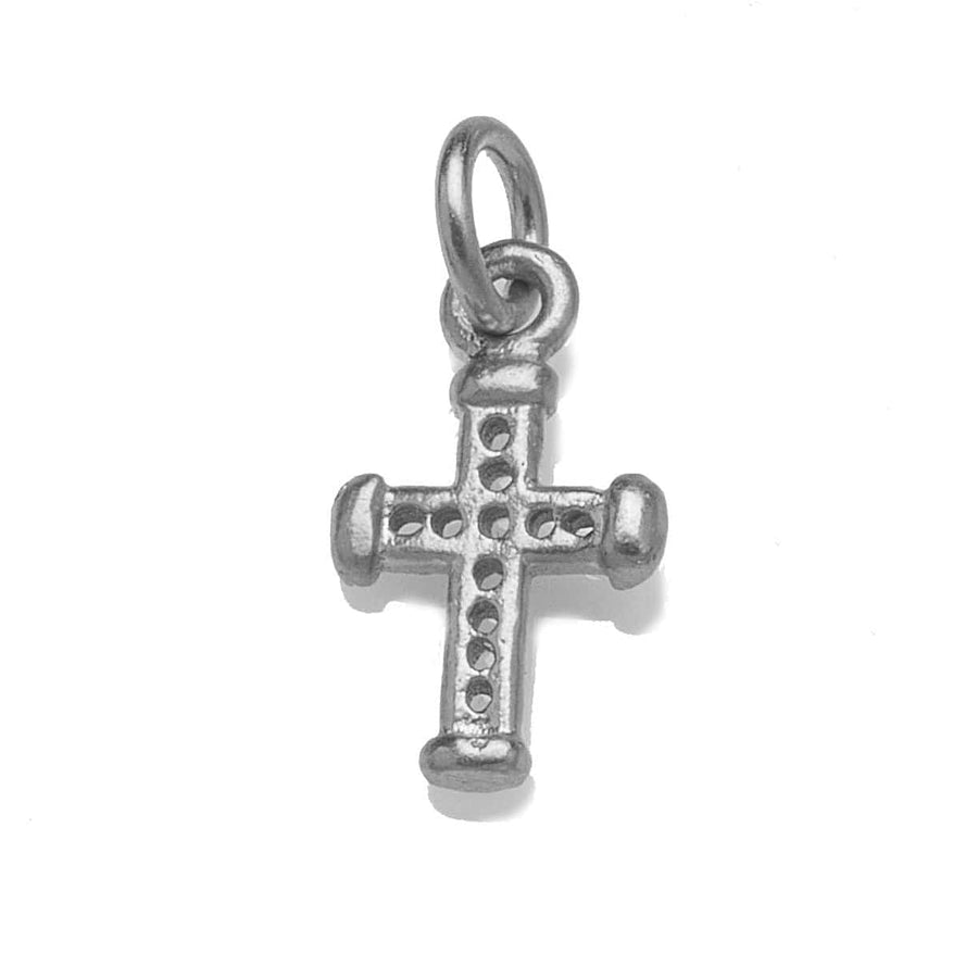Charms & Pendants White Gold Signature Hand Crafted Solid Gold Cross