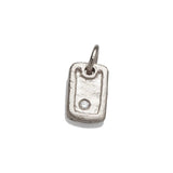 Charms & Pendants White Gold Solid Gold Dog Tag with Diamonds Signature Piece