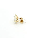 Earrings 14K & 18K Gold Diamond Stud Earrings Lab Grown, Martini Setting