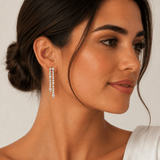 Earrings 14K & 18K Gold Round and Pear Drop Earrings