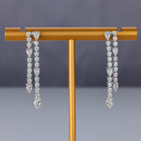 Earrings 14K & 18K Gold Round and Pear Drop Earrings
