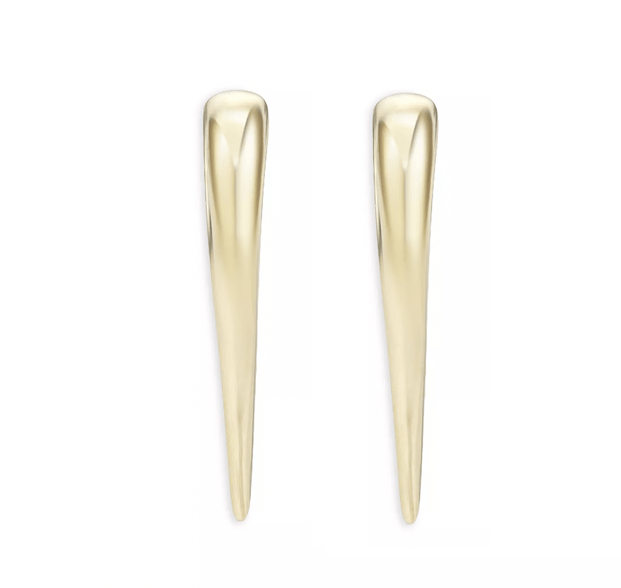 Earrings 14K Gold Dagger Hoops Earrings