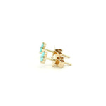 Earrings 14K Gold Trio Turquoise Stud Earrings
