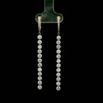 Earrings 18K Gold Invisible Set Laser Drilled Drop Diamond Huggie Hoops Earrings, Lab Grown