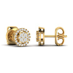 Earrings Halo Diamond Stud Earrings Lab Grown