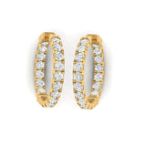 Earrings Inside Outside Medium Diamond Hoop Earrings Lab Grown