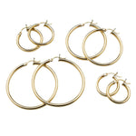 Earrings Large 14K Gold Hoop Earrings